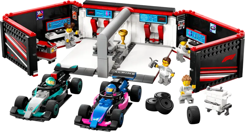 F1 Garage & Mercedes Set - Lego - The Toy Store