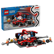 F1 Pit Stop & Pit Crew With Ferrari Car - Lego - The Toy Store