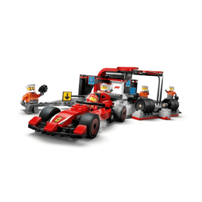 F1 Pit Stop & Pit Crew With Ferrari Car - Lego - The Toy Store
