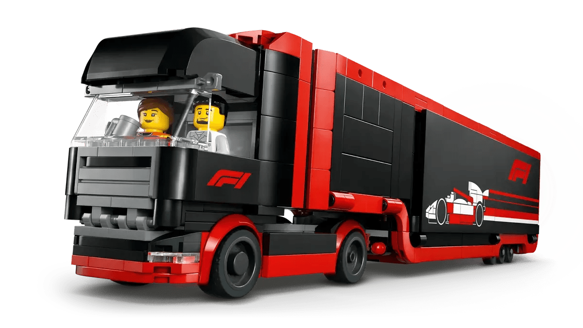 F1 Truck with RB20 & AMR24 F1 Cars - Lego - The Toy Store