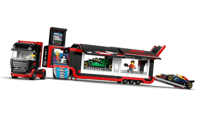 F1 Truck with RB20 & AMR24 F1 Cars - Lego - The Toy Store