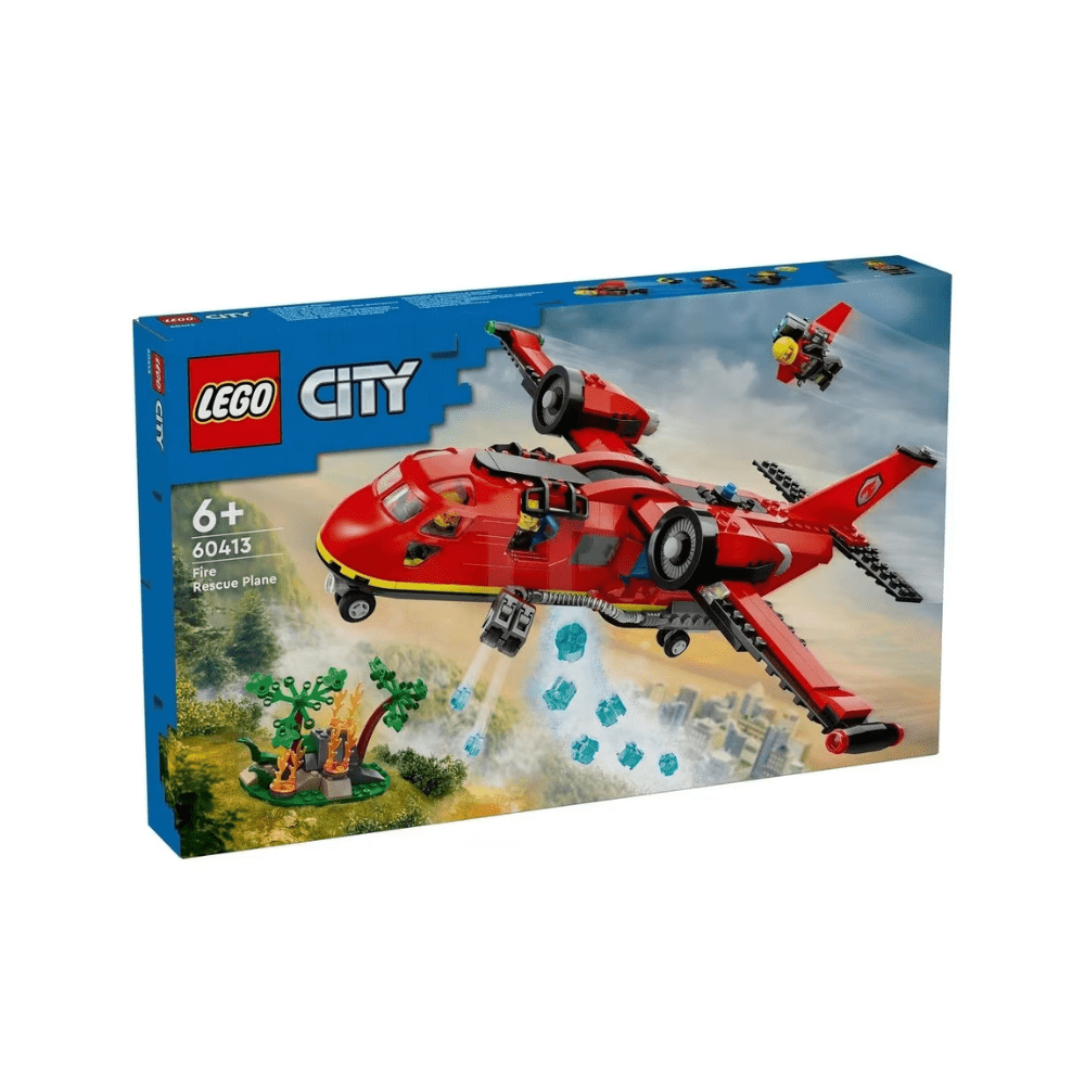 Fire Rescue Plane boxed set, LEGO City 6+ red emergency aircraft