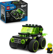 Gaming Car LEGO City Rides Set, 64-teilig, grünes und schwarzes Bauauto