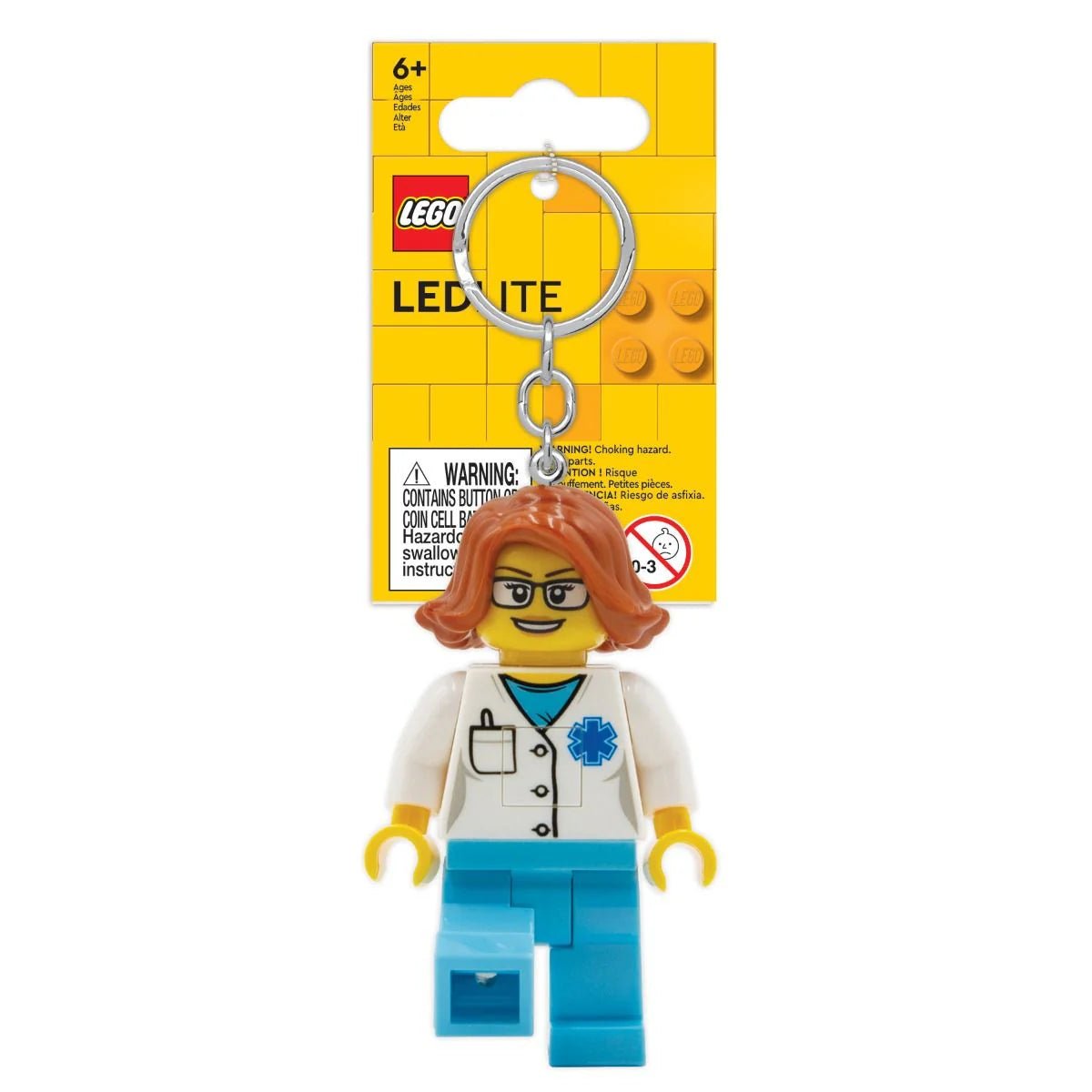 Led Key Chain Female Doctor - Lego - The Toy Store