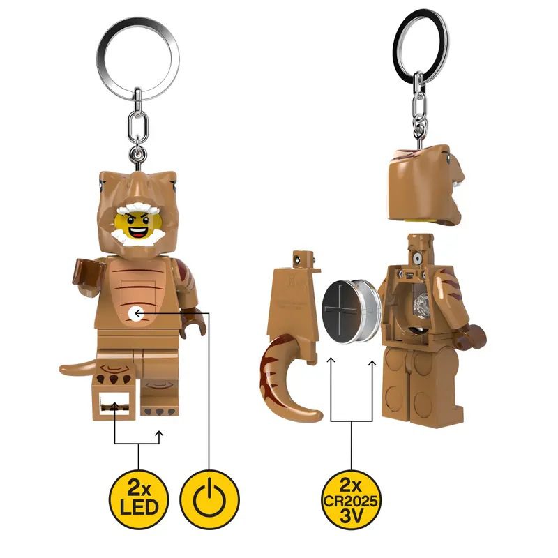 Led Key Chain T - Rex Costume Fan - Lego - The Toy Store