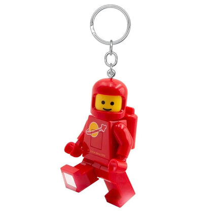Roter Spaceman-Schlüsselanhänger mit Licht, Minifigur