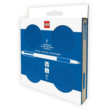 Locking notebook set with blue gel pen, LEGO boxed