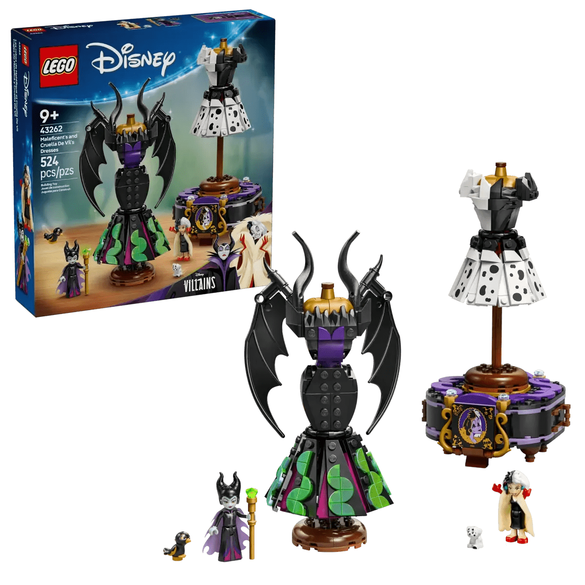 Maleficent's and Cruella de Vil's Dresse - Lego - The Toy Store