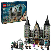 Malfoy Manor LEGO Harry Potter building set box, 10+ with tall dark tower sections