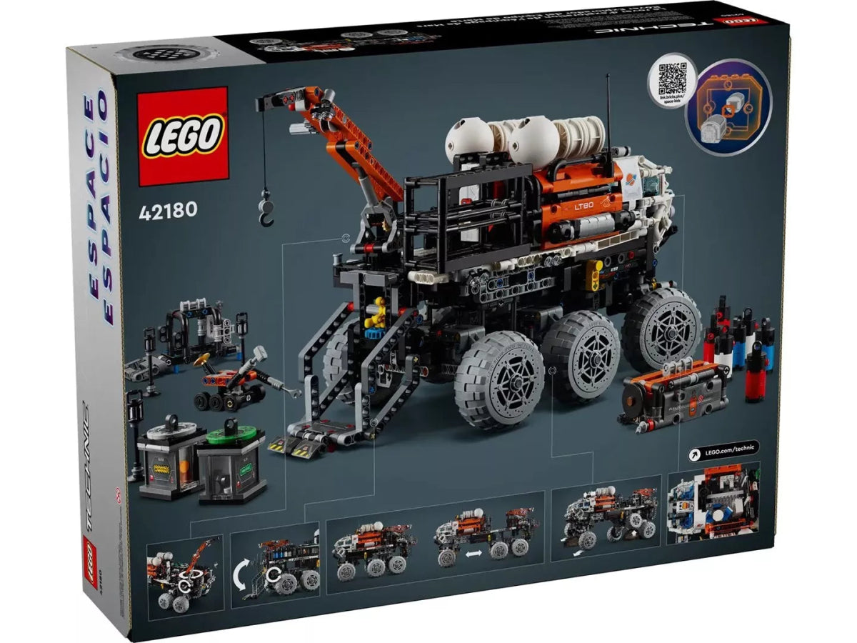 LEGO Technic Mars Crew Exploration Rover 42180 box with rover and build submodels