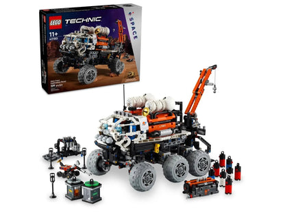 LEGO Technic Mars Crew Exploration Rover set box with built rover and parts