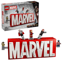 Marvel Logo and Minifigures Set - Lego - The Toy Store