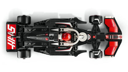 MoneyGram Haas VF-24 Rennwagen, LEGO Speed Champions, Draufsicht
