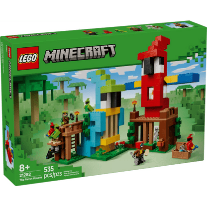 LEGO Minecraft Papageien im Dschungel Playset in der Verpackung, 535 Teile