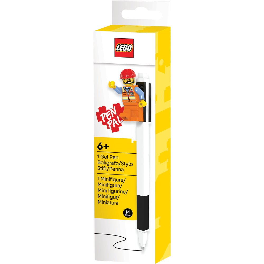 LEGO Pen Pal gel pen with minifigure, black ink, 0.7 mm
