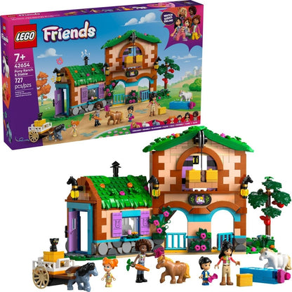 LEGO Friends Pony Ranch & Stable box with horse figures and barn model