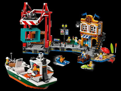 Seaside Harbour with Cargo Ship Set - Lego - The Toy Store