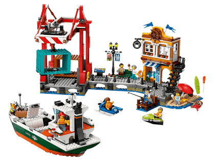 Seaside Harbour with Cargo Ship Set - Lego - The Toy Store