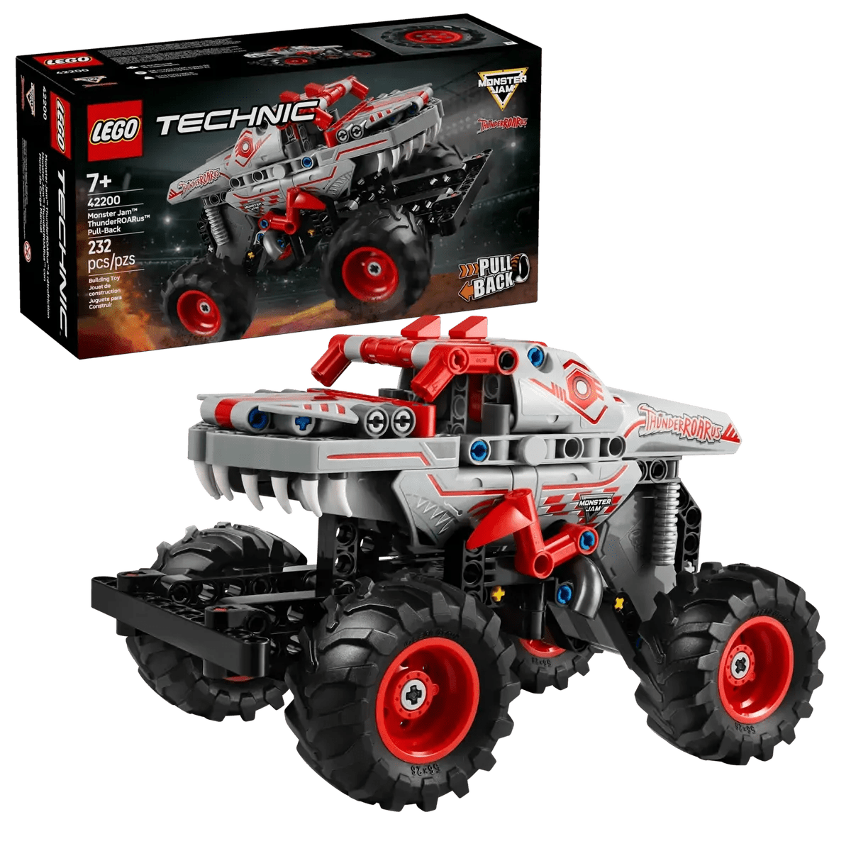 Technic monster jam thunderroarus pull - back - Lego - The Toy Store