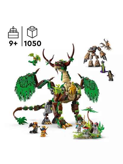 The Dragon of Life LEGO NINJAGO, 1050 Teile: grüner Drachen mit Figuren
