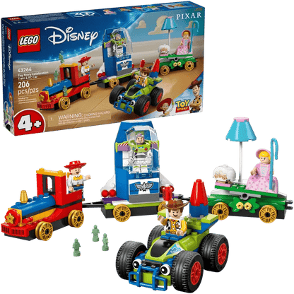 LEGO Toy Story Celebration train set with RC car, box
