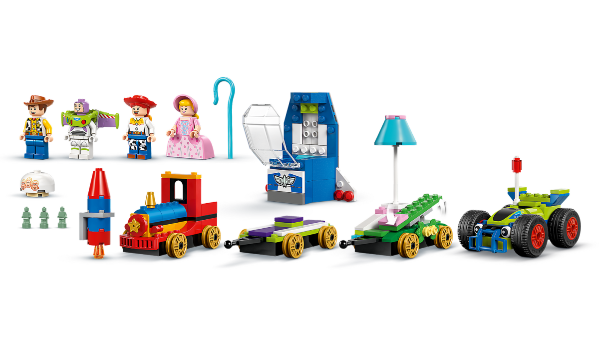 Toy Story Celebration train set with RC car, pieces and figures