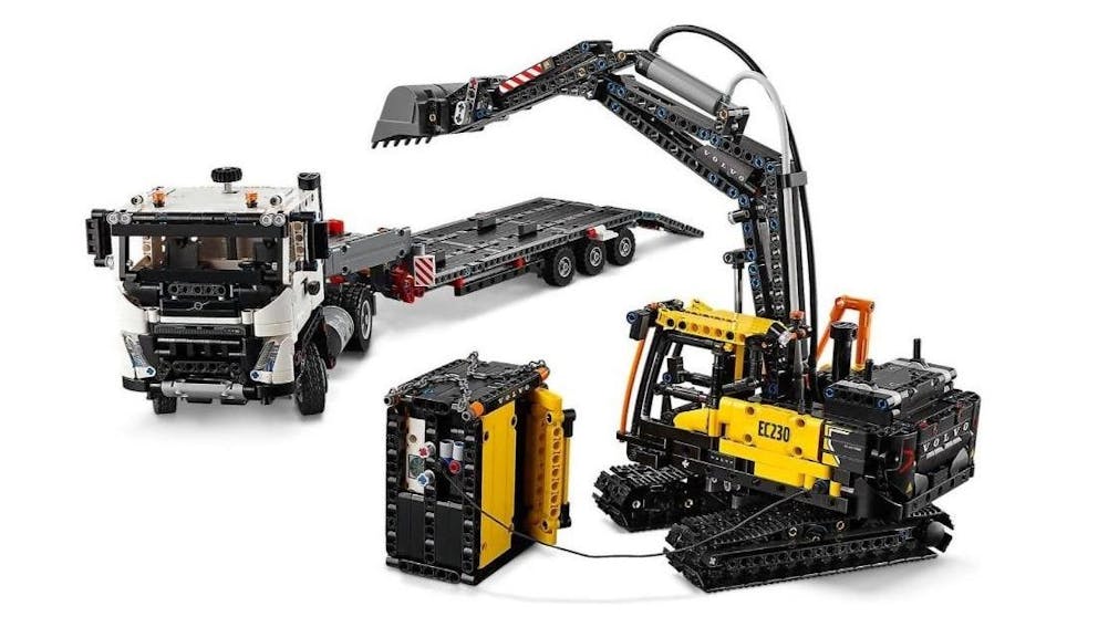 Volvo Fmx Truck & Ec230 Electric Excavat - Lego - The Toy Store