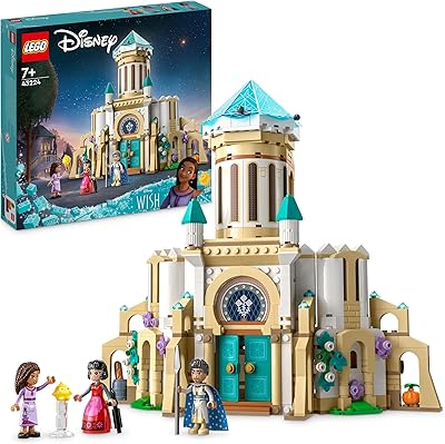 LEGO Disney Magnifico's Castle building set with castle model and minifigures