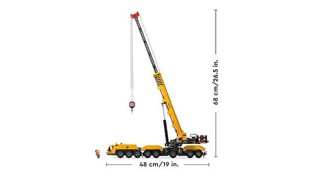 Yellow Mobile Construction Crane - Lego - The Toy Store