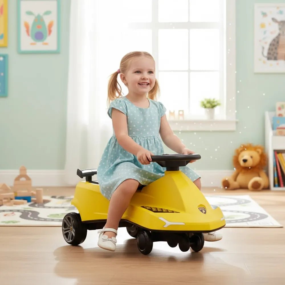 Lamborghini Swing Car Yellow - Leibei - The Toy Store