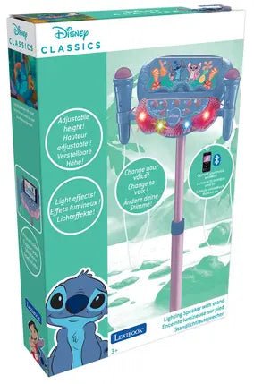 Disney Stitch Adjustable Karaoke Microphone Stand - Lexibook - The Toy Store