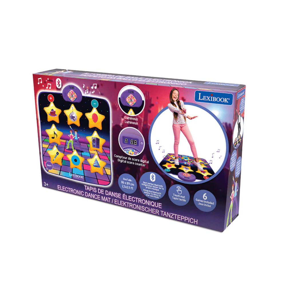 Electronic, Bluetooth and Luminous Dance Mat - Lexibook - The Toy Store