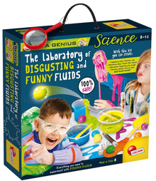 Children's science experiment kit box for disgusting and funny fluids, 8-12, Lisciani