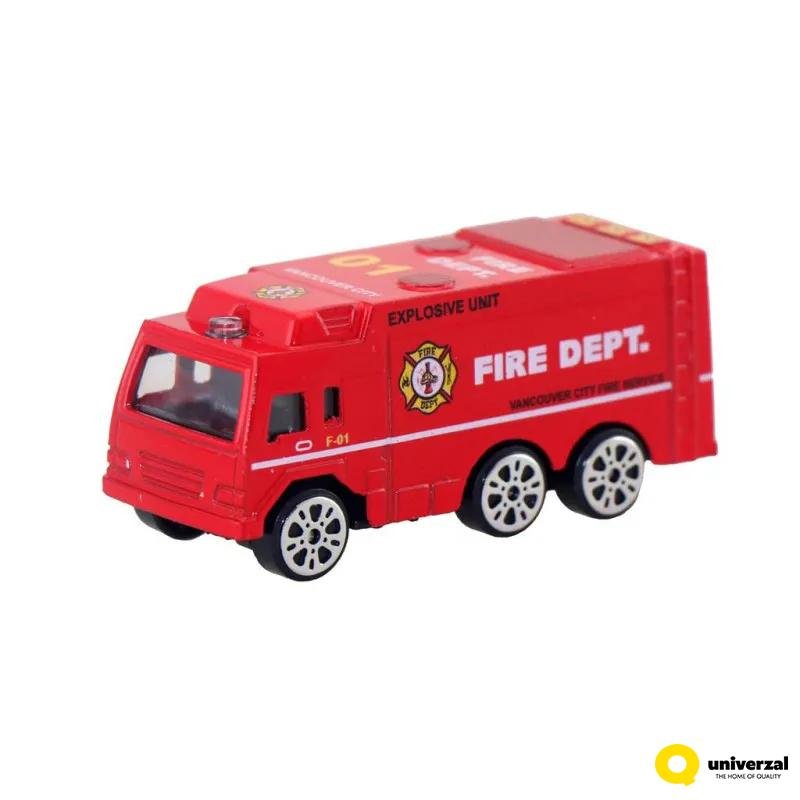 Fire Truck Metal - in - Box - Luna - The Toy Store