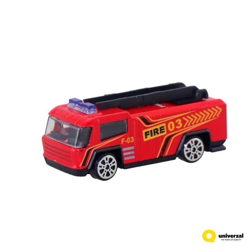 Fire Truck Metal - in - Box - Luna - The Toy Store