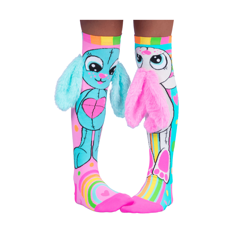 Rainbow Bunny Themed Socks - Madmia - The Toy Store