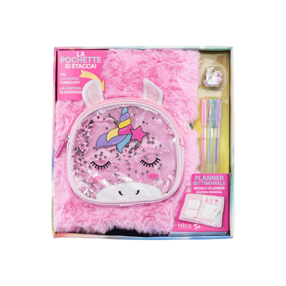 Corn Maxi Planner Con Pochette - Magic uni - The Toy Store