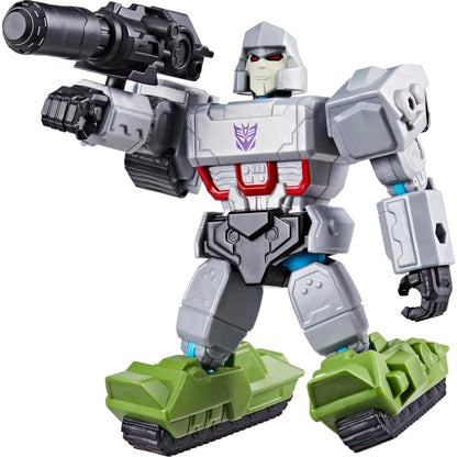 Transformers Mixmashers Megatron Roboterfigur in grau mit grünem Zubehör, rotem Visier