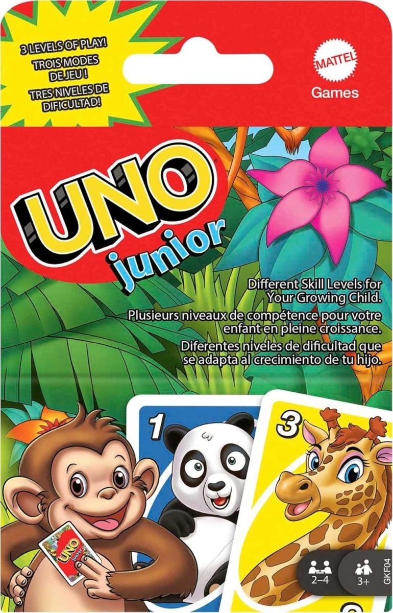 Uno Junior Card - Mattel - The Toy Store