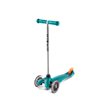 Mini Classic Aqua Ride On - türkis Kinder-Tretroller mit orange Lenkergriff
