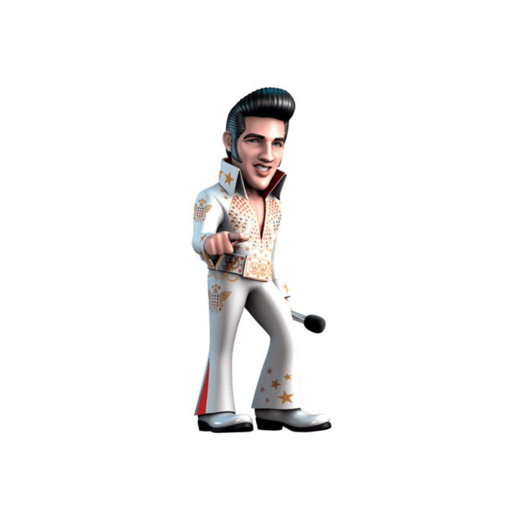 Elvis In White Suit Figure - Minix - The Toy Store