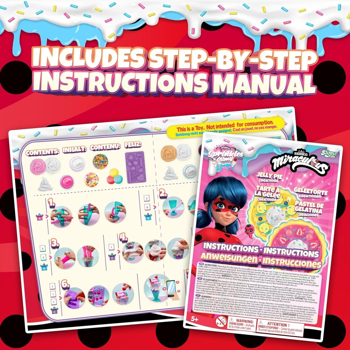 Ladybug Sprinkles N' Slimy Jelly Pie - Miraculous - The Toy Store