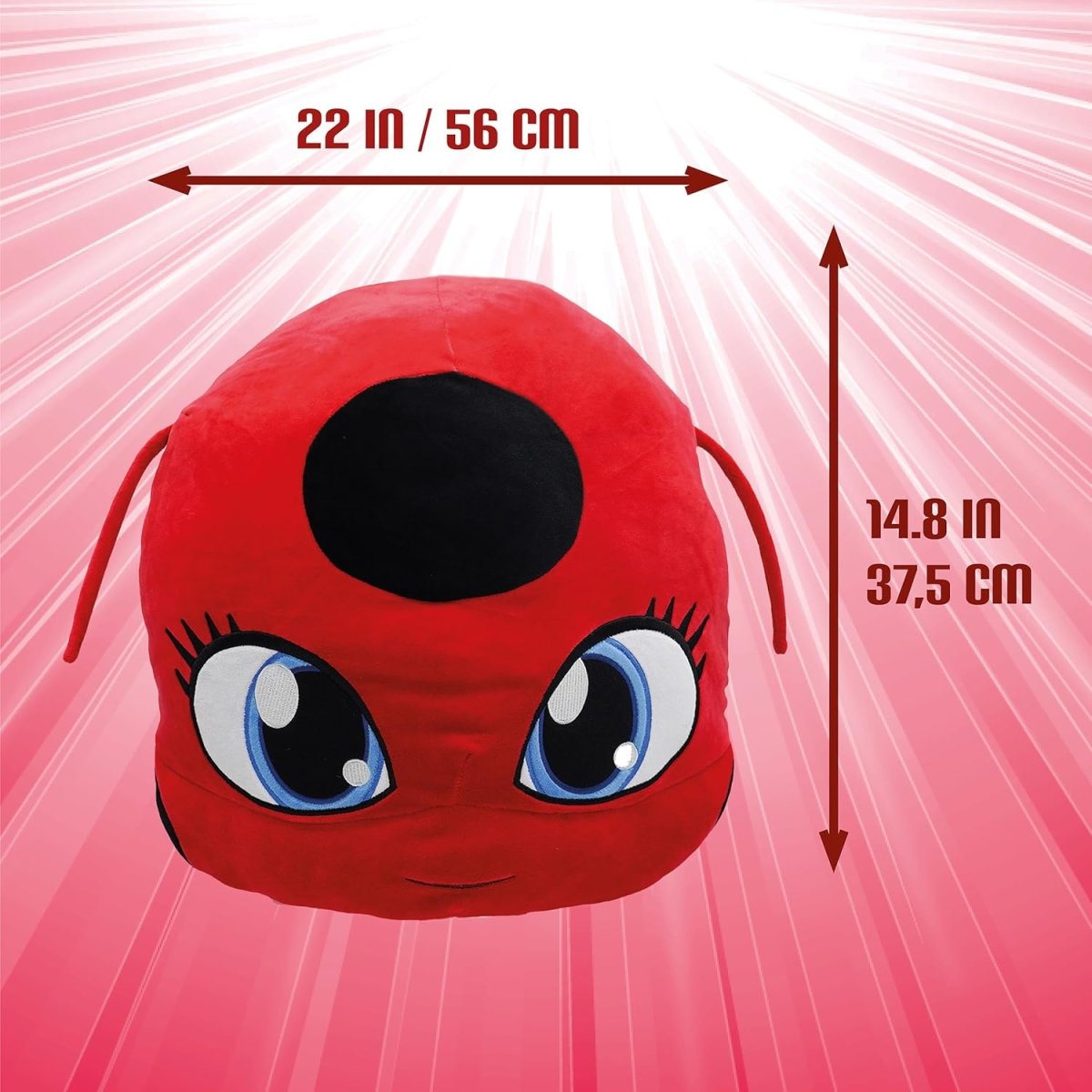 Ladybug Tikki Plush Pillow 40cm - Miraculous - The Toy Store