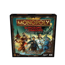 Monopoly Dungeons & Dragons board game box with fantasy character cover art