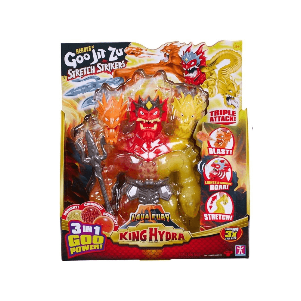 Heroes of Goo Jit Zu Stretch Strikers King Hydra Figure with Triple Attack - Moose - The Toy Store