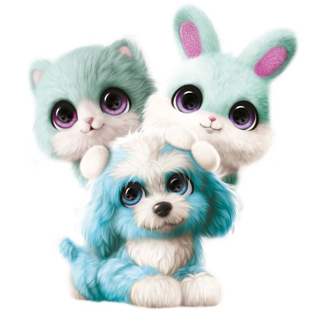 Scruff a Luvs Pet Single Pack Blue - Moose - The Toy Store