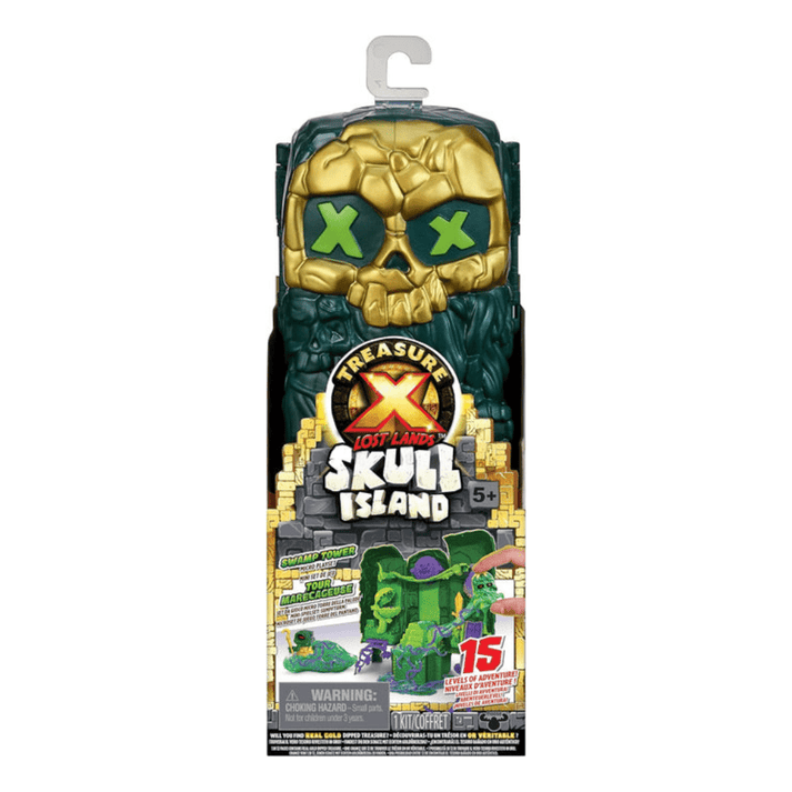 TREASURE X Méga Set de Jeu Temple de la tête de Mort Lost Lands Skull Island, 40 Niveaux d'Aventure. 4 Figurines Miniatures. Déjoue Les pièges et empare-toi du trésor en Or véritable Garanti TREASURE X Méga Set de Jeu Temple de la tête de Mort Lost Lands Skull Island, 40 Niveaux d'Aventure. 4 Figurines Miniatures. Déjoue Les pièges et empare-toi du trésor en Or véritable Garanti