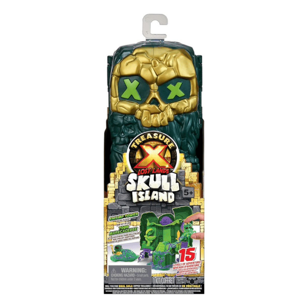 Treasure X Lost Lands Skull Island Swamp Tower Micro Playset, 15 Levels of Adventure - Moose - The Toy Store