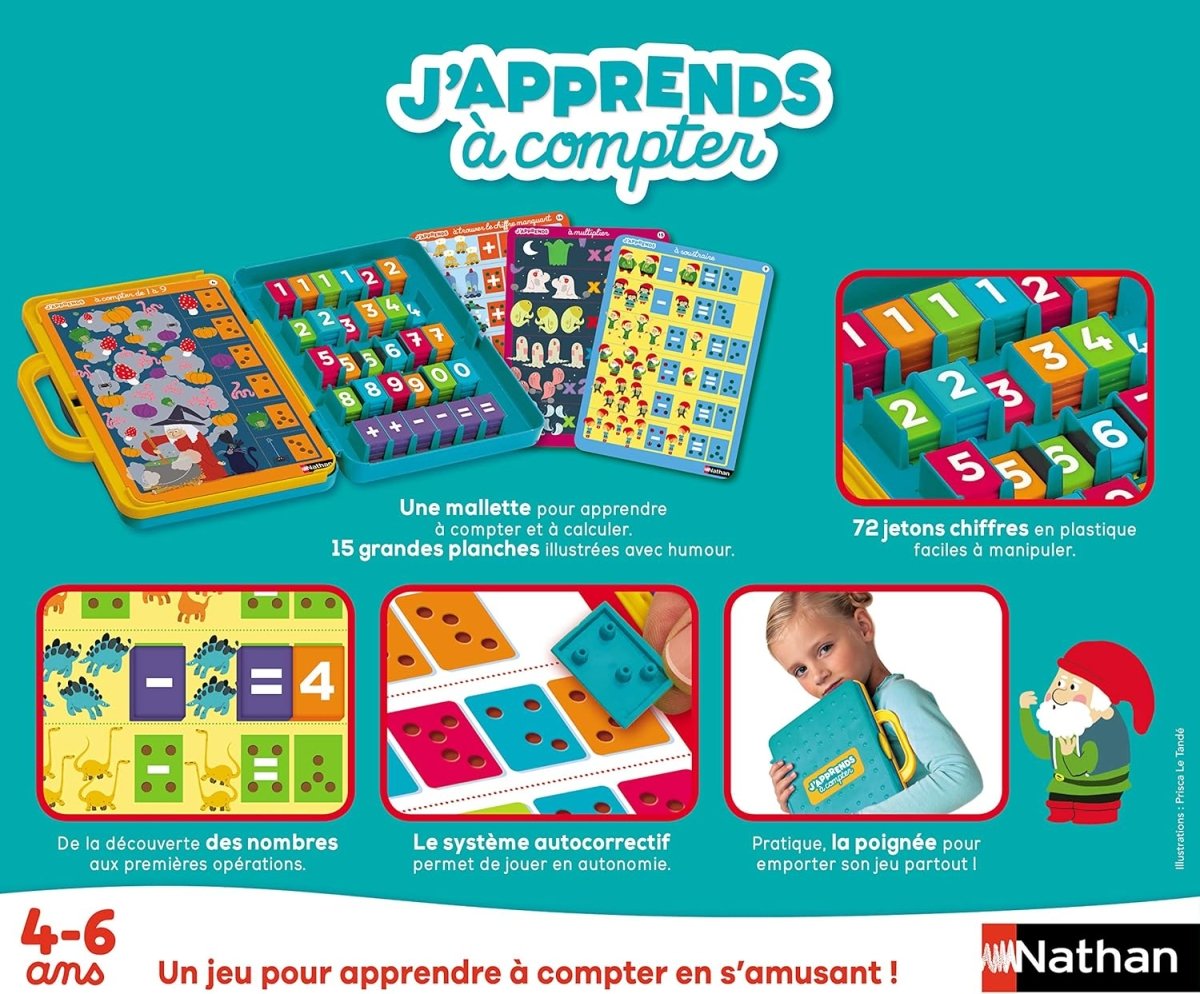J'Apprends À Compter Game - Nathan - The Toy Store