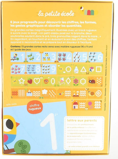 La Petite Ecole 1 2 3 À Toucher Book - Nathan - The Toy Store